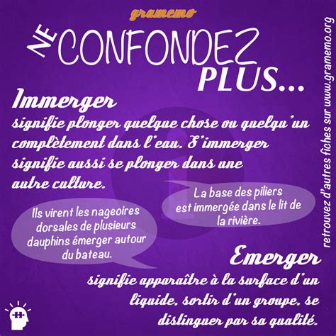 s'immerser ou s'immerger|ÉMERGER et IMMERGER : comment les distinguer .